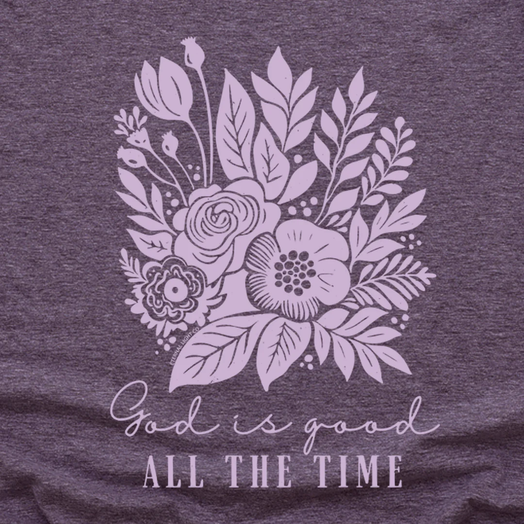 God is Good Floral Tee - Image 2