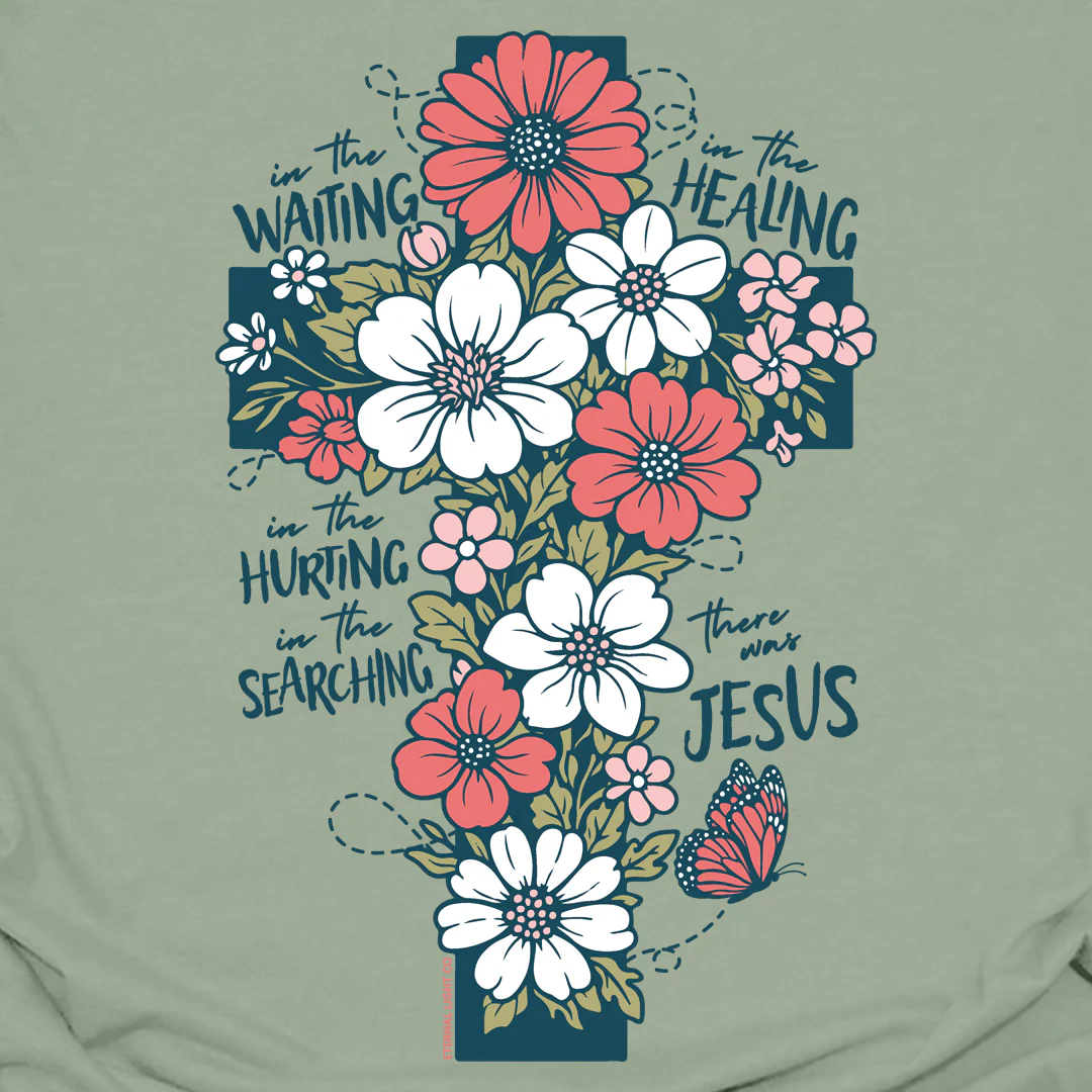 FREE There Was Jesus Floral Tee *Add Any Other Item To Cart To Unlock FREE Price. Limit 1* - Image 2